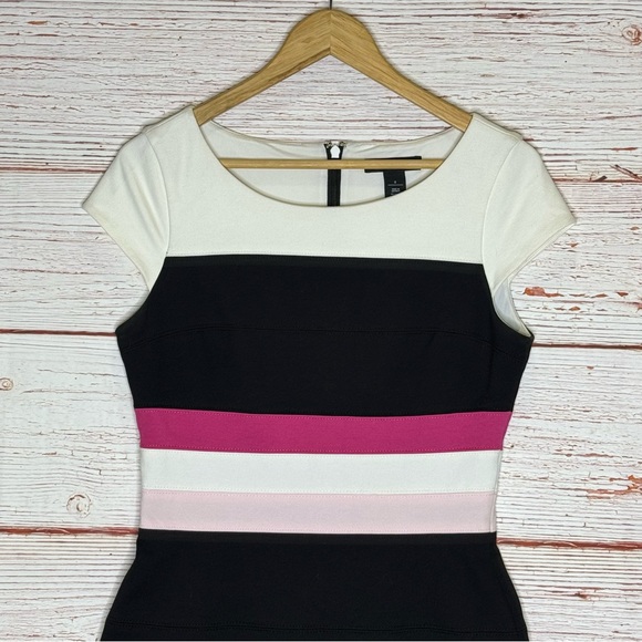 WHBM Colorblock Sheath Dress Sz 6 - Picture 6 of 15